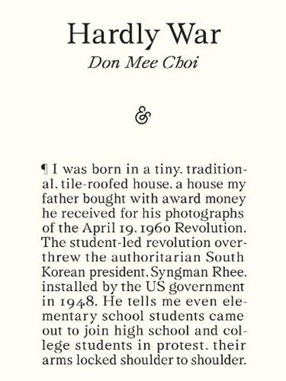 Hardly War, Don Mee Choi - Paperback - 9781916751231