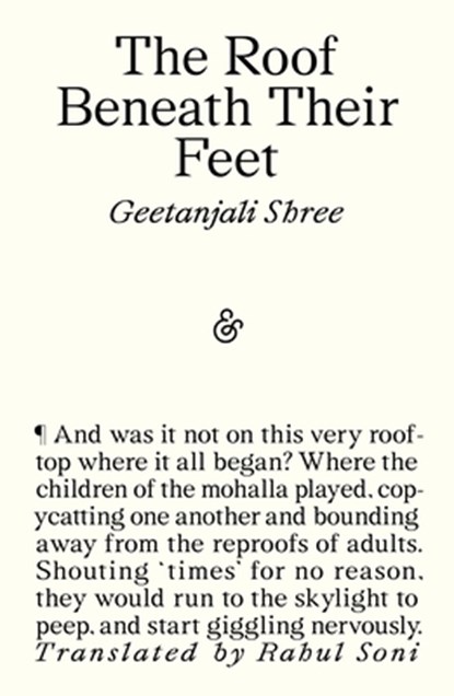 The Roof Beneath Their Feet, Geetanjali Shree - Paperback - 9781916751392