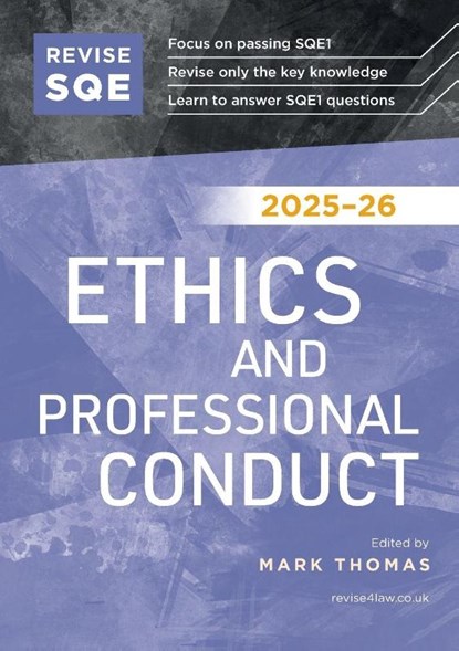 Revise SQE Ethics and Professional Conduct 2025/26, Mark Thomas - Paperback - 9781917183383