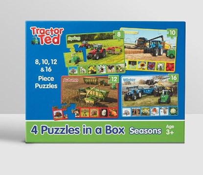 4 puzzles in a box - Tractor Ted, ALEXANDRA HEARD - Gebonden - 9781917249003