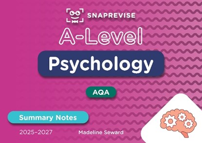 SnapRevise A-Level Psychology Summary Notes, SnapRevise - Paperback - 9781917424677