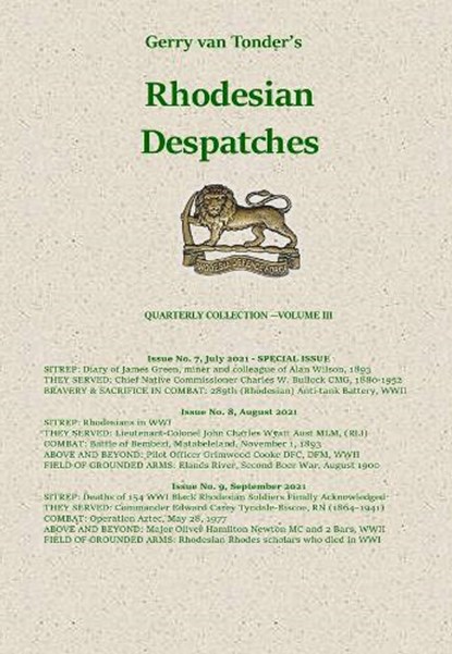 Rhodesian Despatches, Gerry van Tonder - Paperback - 9781917426596