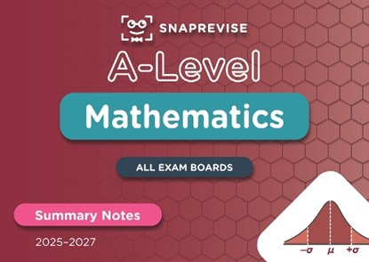 SnapRevise A-Level Maths Summary Notes, SnapRevise - Paperback - 9781918046007