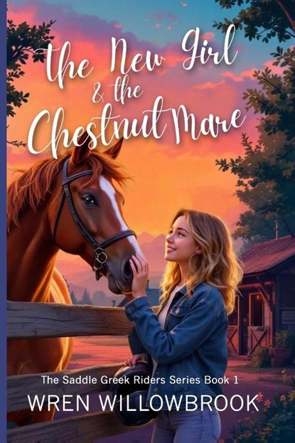 The New Girl & the Chestnut Mare (Family-friendly horse farm novels), Wren Willowbrook - Paperback - 9781918385052