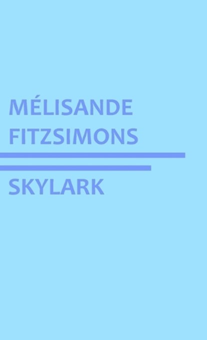 Skylark, Mélisande Fitzsimons - Paperback - 9781918724042
