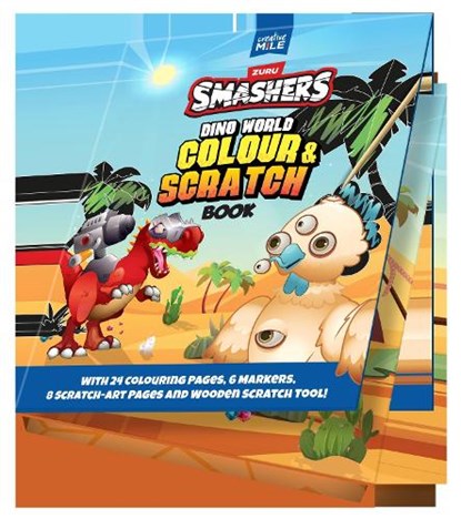 Smashers Dino World Colour and Scratch Book, Creative Mile - Gebonden - 9781923286757