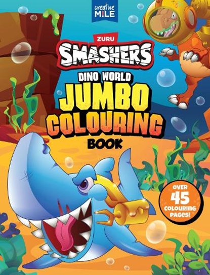 Smashers Dino World Jumbo Colouring Book, Creative Mile - Paperback - 9781923286771