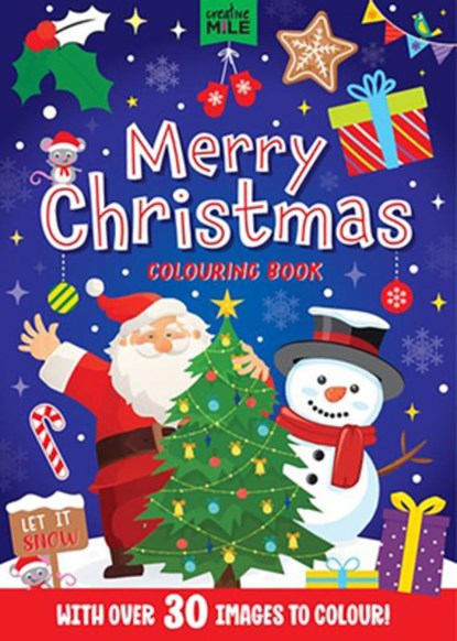 Merry Christmas Coloring Book, Creative Mile - Paperback - 9781923359055