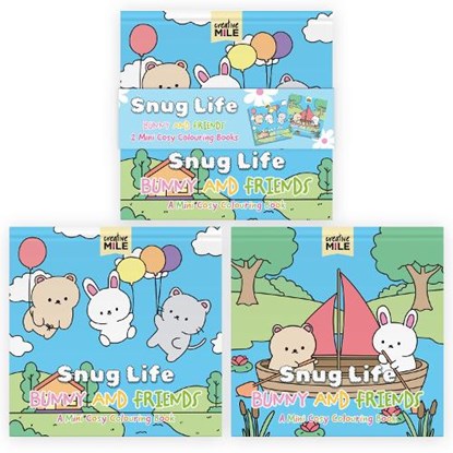 2 Pack Mini Colouring Book Snug Life Cosy Colouring Bunnies and Blooms, niet bekend - Paperback - 9781923457881