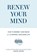 Renew Your Mind, Chantal Hofstee - Paperback - 9781925335866