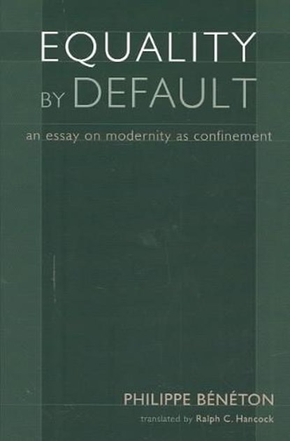 Equality by Default, BENETON,  Phillipe - Paperback - 9781932236330