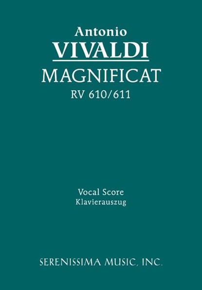 Magnificat, RV 610/611, Antonio Vivaldi - Paperback - 9781932419535