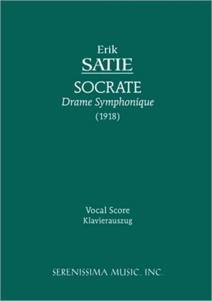 Socrate, Erik Satie - Paperback - 9781932419733