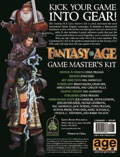 Fantasy Age Game Master's Kit, PRAMAS,  Chris - Paperback - 9781934547663