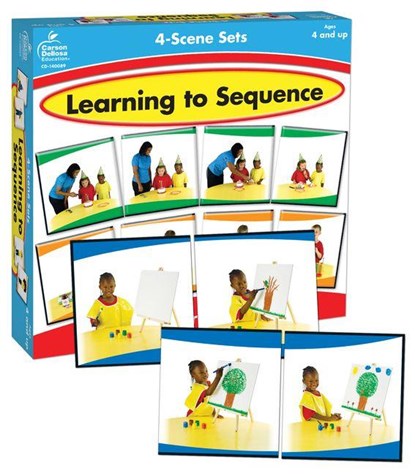 Learning to Sequence 4-Scene Sets: 12 Picture Stories!, Carson Dellosa Education - Gebonden - 9781936022892