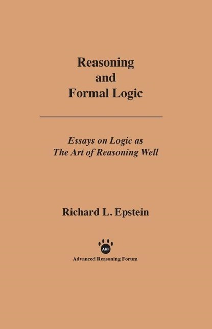 Reasoning and Formal Logic, Richard L Epstein - Paperback - 9781938421037