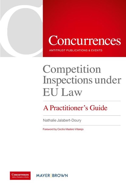 Competition Inspections under EU Law, Nathalie Jalabert-Doury - Paperback - 9781939007988