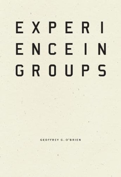 Experience in Groups, Geoffrey G. O'Brien - Gebonden - 9781940696652