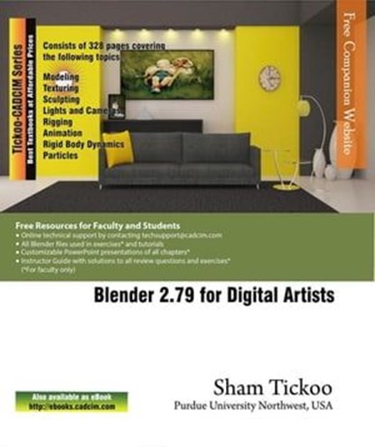 Blender 2.79 for Digital Artists, Sham Tickoo - Ebook - 9781942689690
