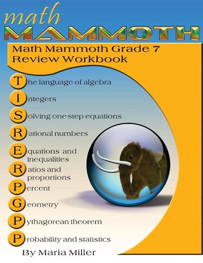 Math Mammoth Grade 7 Review Workbook, Maria Miller - Paperback - 9781942715481