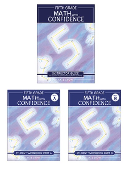 Fifth Grade Math with Confidence Complete Bundle, Kate Snow - Paperback - 9781944481773