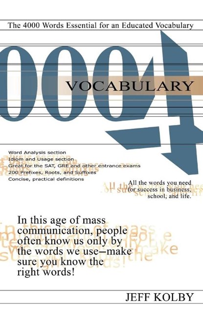 Vocabulary 4000, Jeff Kolby - Gebonden - 9781944595227
