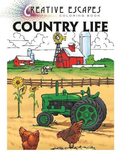 Creative Escapes Coloring Book: Country Life, Racehorse Publishing - Paperback - 9781944686352