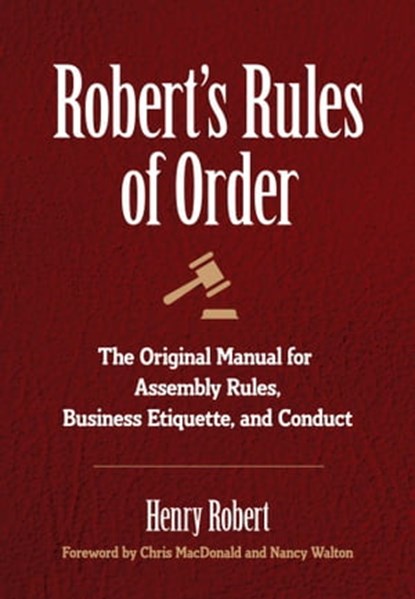 Robert's Rules of Order, Henry Robert - Ebook - 9781945186417