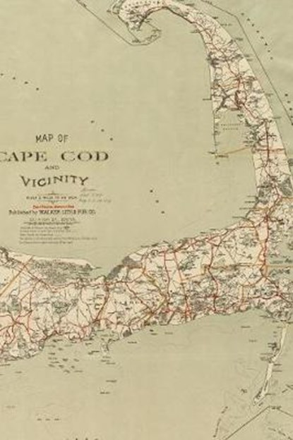 Cape Cod Vintage Map Field Journal Notebook, 100 pages/50 sheets, 4x6, PRESS,  Poetose - Paperback - 9781945366499
