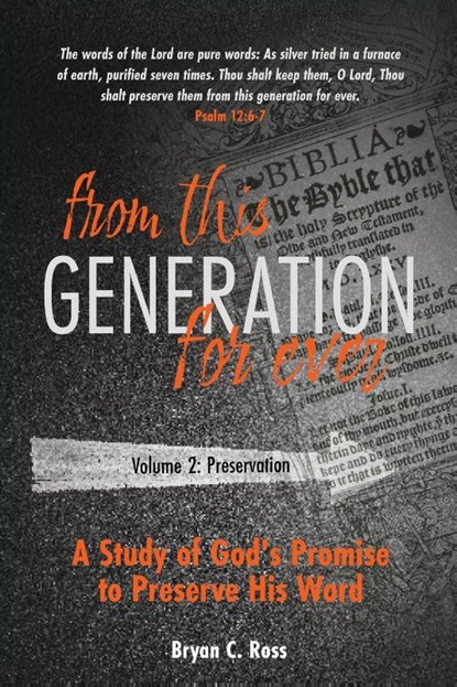 From this Generation For ever, Bryan C Ross - Paperback - 9781945774980