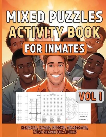 Mixed Puzzles Activity Book For Inmates Vol 1: Fun Activities For Adults Including Hangman, Mazes, Sudoku, Tic Tac Toe, Word Search, Challenging Brain, Sureshot Books Publishing - Paperback - 9781947170544
