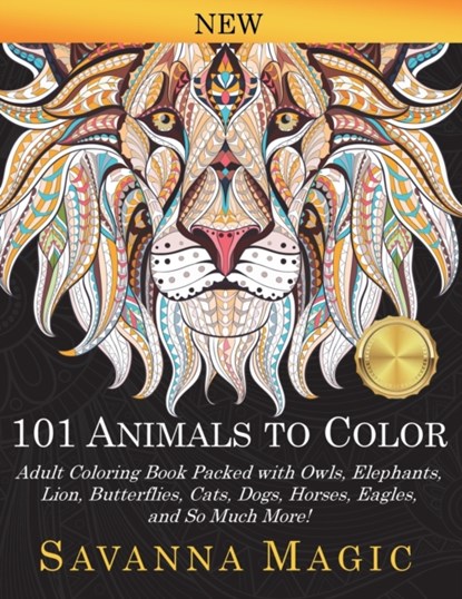 101 Animals To Color, Savanna Magic - Paperback - 9781948674850