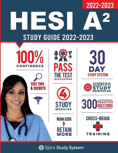 HESI A2 Study Guide, Spire Study System ; Hesi A2 Study Guide Team ; Hesi Admission Assessment Review Team - Paperback - 9781950159093