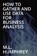 How To Gather And Use Data For Business Analysis, M L Humphrey - Paperback - 9781950902897