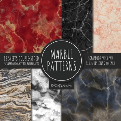 Marble Patterns Scrapbook Paper Pad 8x8 Scrapbooking Kit for Papercrafts, Cardmaking, Printmaking, DIY Crafts, Stationary Designs, Borders, Backgrounds, Crafty as Ever - Paperback - 9781951373566