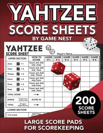 Yahtzee Score Sheets, Game Nest - Paperback - 9781951791230