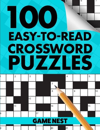 100 Easy-To-Read Crossword Puzzles, Game Nest - Paperback - 9781951791483