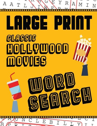 Large Print Classic Hollywood Movies Word Search, Makmak Puzzle Books - Paperback - 9781952772566