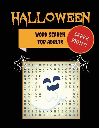 Large Print Halloween Word Search For Adults, Makmak Puzzle Books - Paperback - 9781952772672