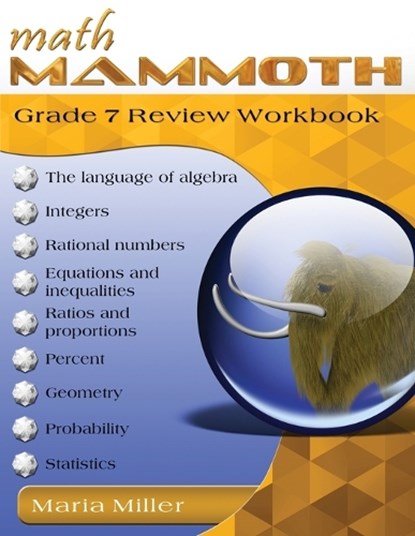 Math Mammoth Grade 7 Review Workbook, Maria Miller - Paperback - 9781954379411