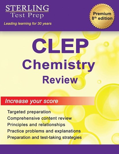 Sterling Test Prep CLEP Chemistry Review, Sterling Test Prep - Paperback - 9781954725973