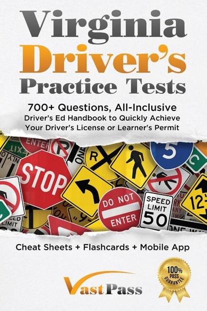 Virginia Driver's Practice Tests, Stanley Vast - Paperback - 9781955645119