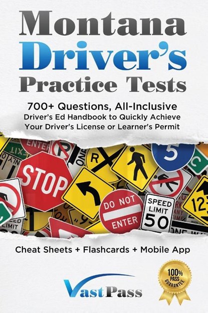 Montana Driver's Practice Tests, Stanley Vast - Paperback - 9781955645423