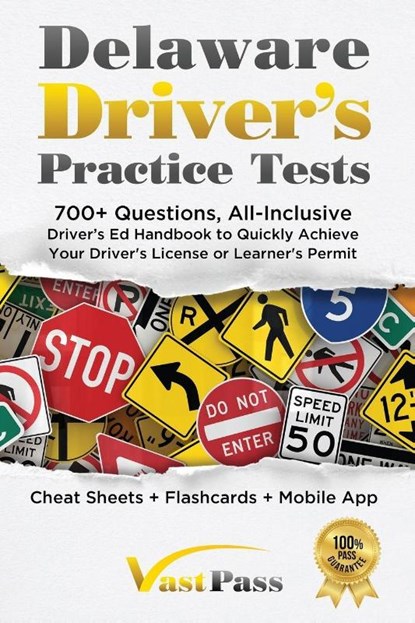 Delaware Driver's Practice Tests, Stanley Vast - Paperback - 9781955645447
