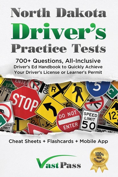 North Dakota Driver's Practice Tests, Stanley Vast - Paperback - 9781955645461