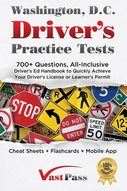 Washington D.C Driver's Practice Tests, Stanley Vast - Paperback - 9781955645485