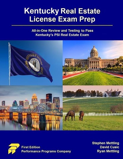 Kentucky Real Estate License Exam Prep, Stephen Mettling ; David Cusic ; Ryan Mettling - Paperback - 9781955919203