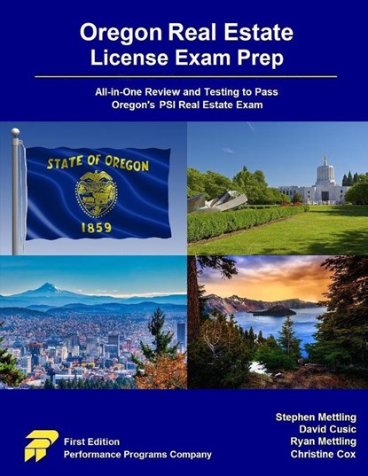 Oregon Real Estate License Exam Prep, Stephen Mettling ; David Cusic ; Ryan Mettling - Paperback - 9781955919296