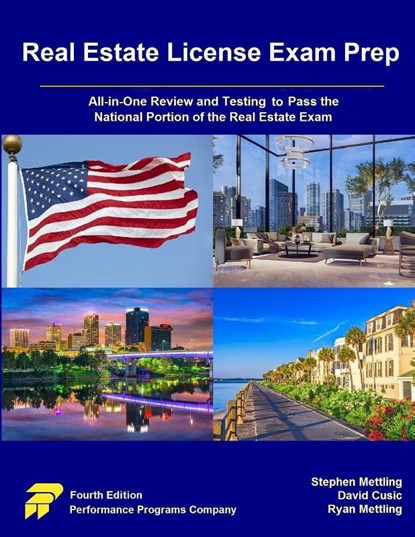 Real Estate License Exam Prep, Stephen Mettling ; David Cusic ; Ryan Mettling - Paperback - 9781955919364