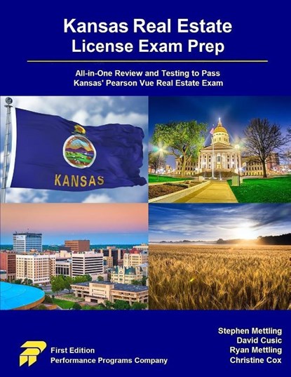 Kansas Real Estate License Exam Prep, Stephen Mettling ; David Cusic ; Ryan Mettling - Paperback - 9781955919401
